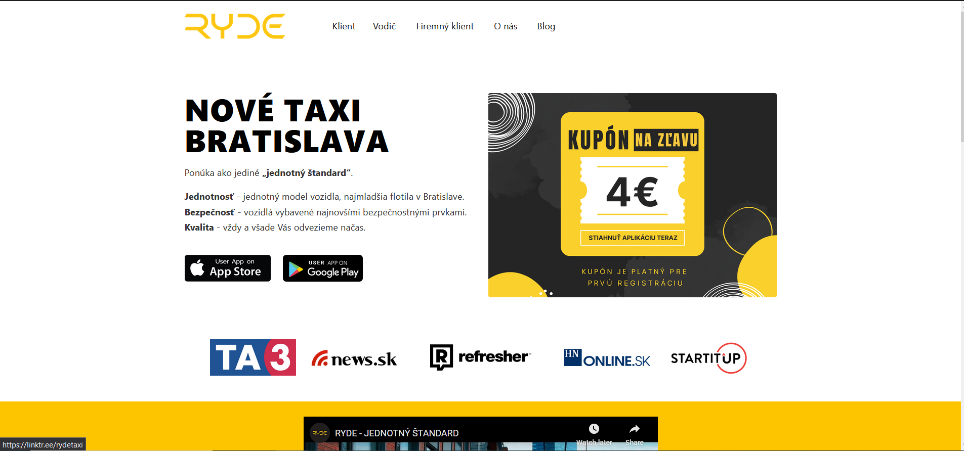 taxi aplikácia